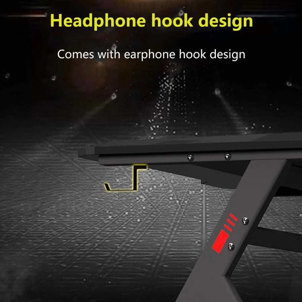 Gaming Desk Table Computer Desk RGB Light 120cm - Image 12