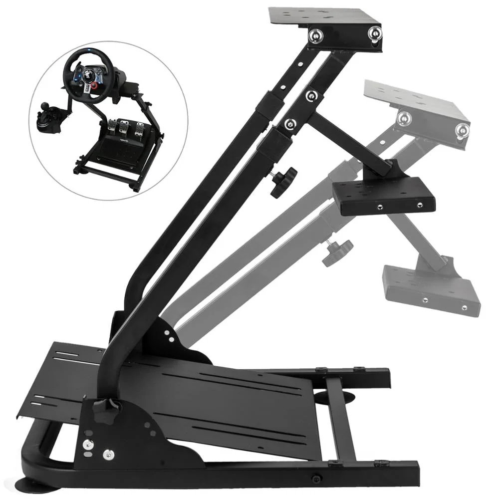 Gaming Racing Simulator Wheel Stand - Black - Image 9