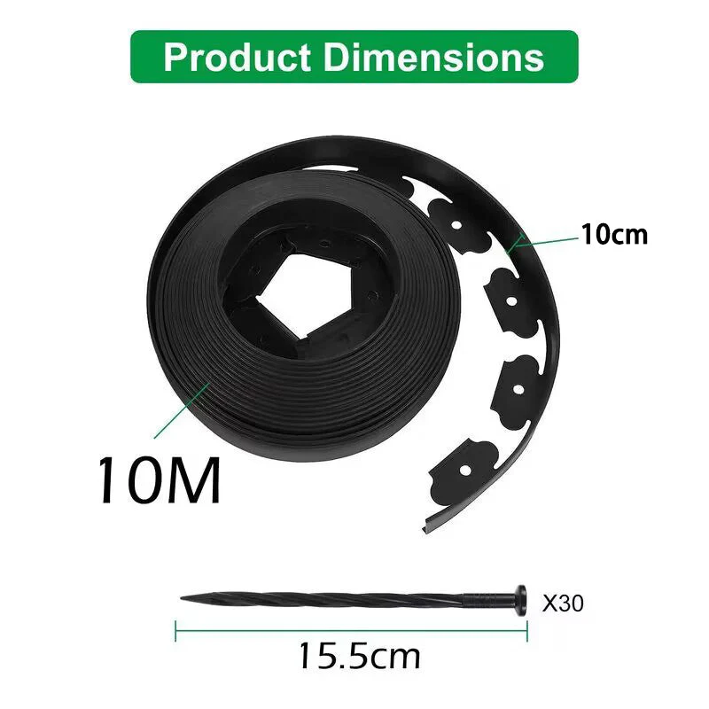 Garden Lawn Edging Landscape Edging 10Mx4PCS - Image 5