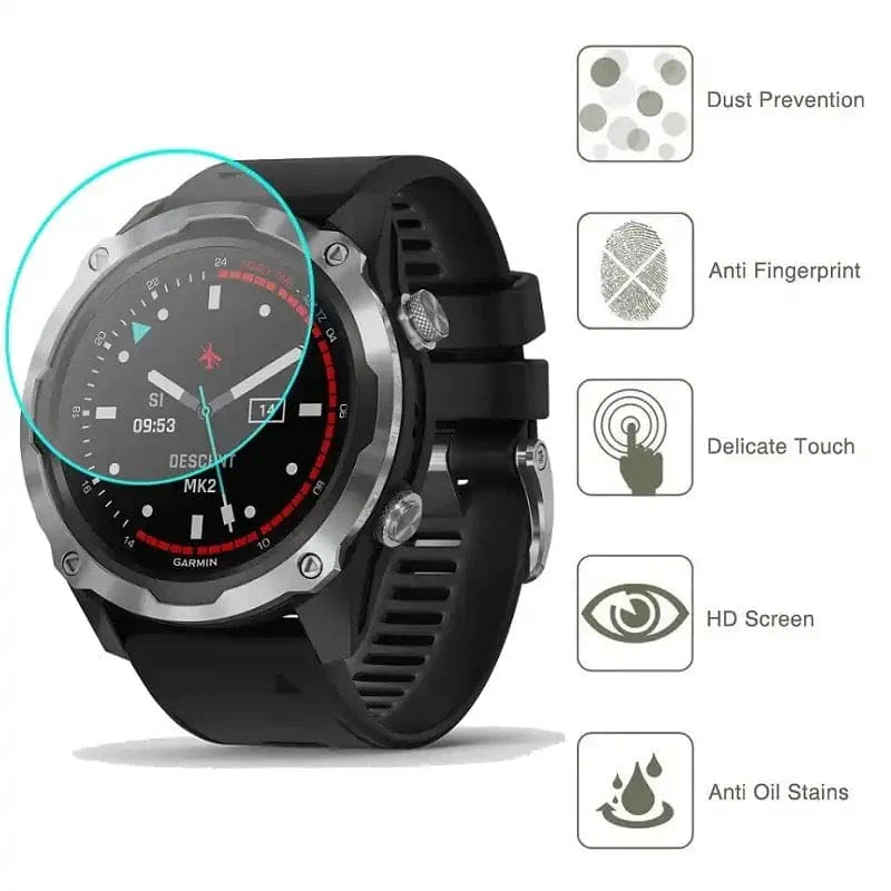 Screen Protectors for Garmin Descent Mk2 / Mk2i (Pack of 2) - Image 2