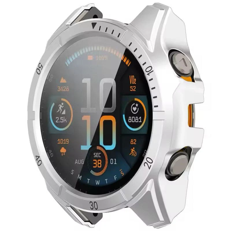 Protective Case for Garmin fenix 8 (51mm) Series (Silver) - Image 3