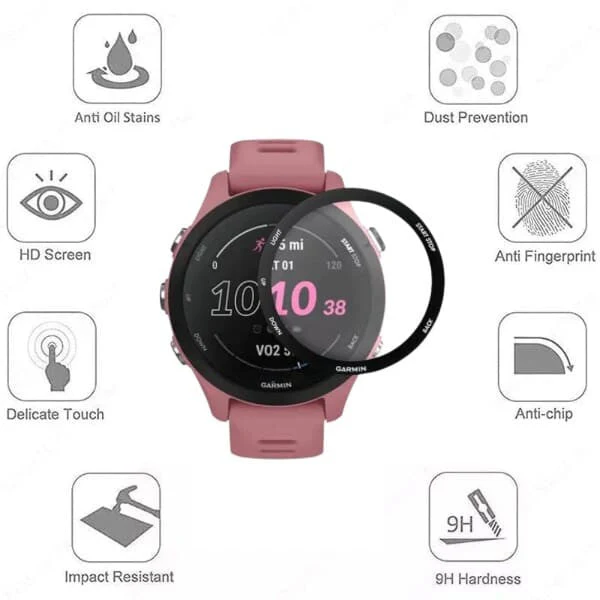 Screen Protectors for Garmin Forerunner 255S (Pack of 2) - Image 2