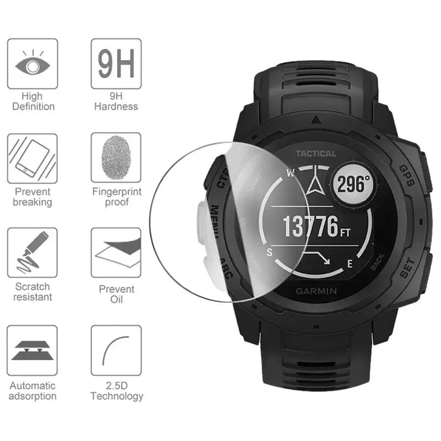 Screen Protector for Garmin Instinct (Clear) - Image 2