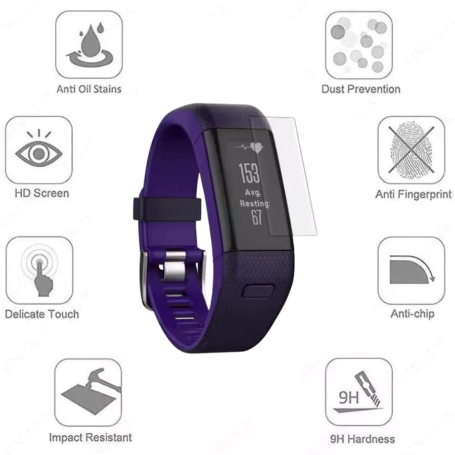 Screen Protectors for Garmin Vivosmart HR+ (Pack of 2) - Image 2
