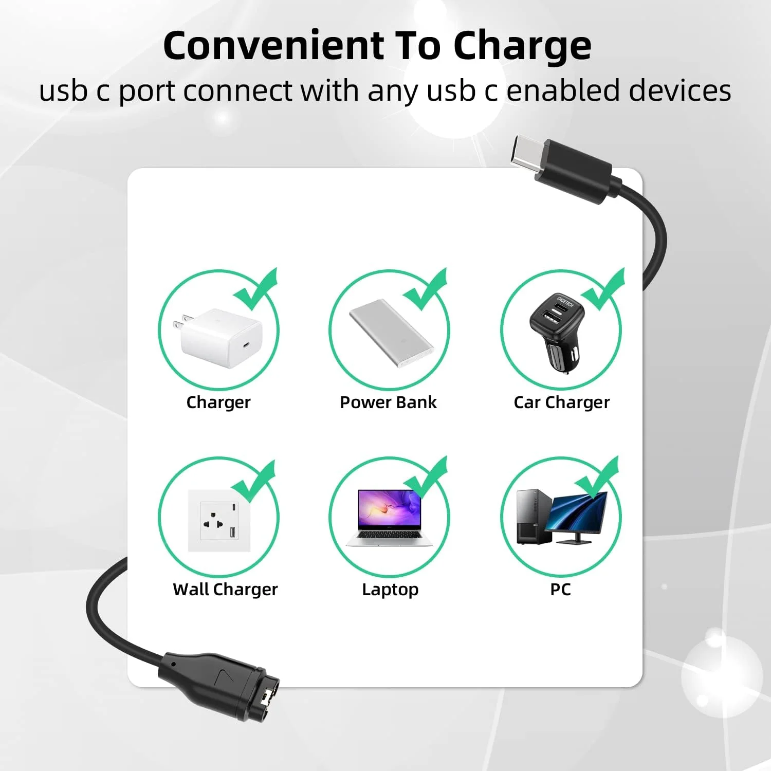 Garmin Watch Charging Cable - Image 4
