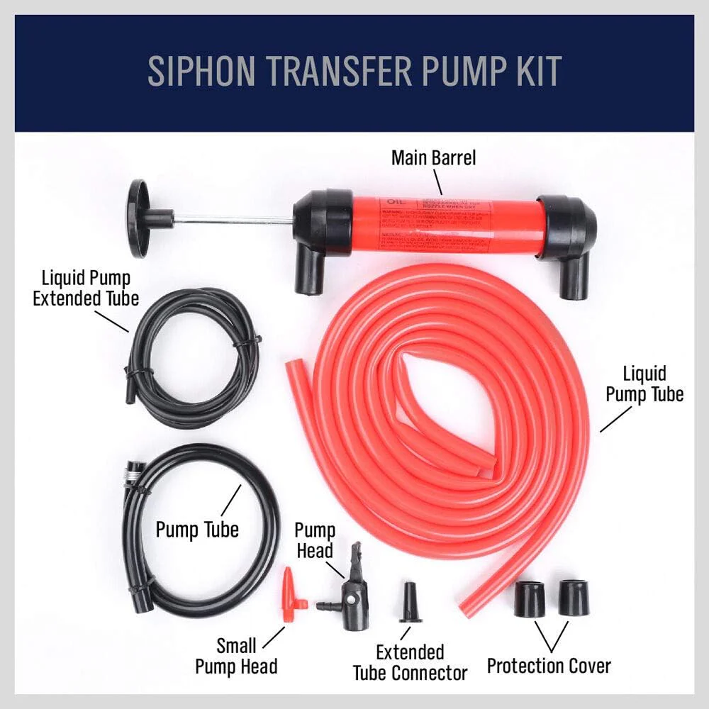 Gas Oil Liquids Siphon Pump Manual Hand Transfer - Image 7