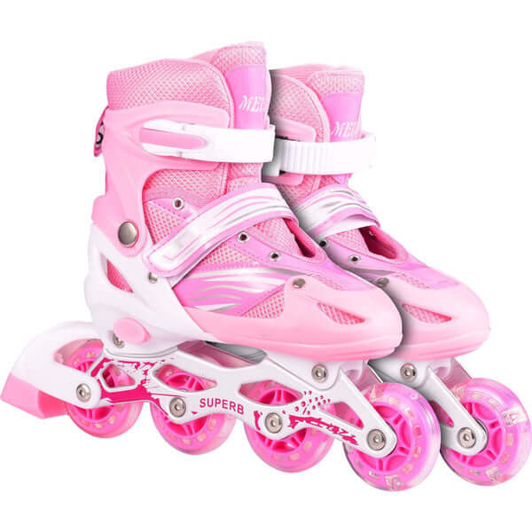 Girl Inline Roller Skate -Wheels Pink - Image 3