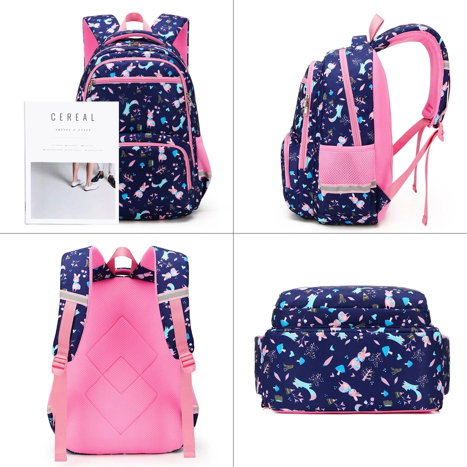 Girls School Bags & Kids Backpack - Rabbit - Image 5