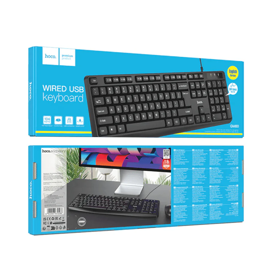 GM60 Full-Size USB Wired Keyboard NZ