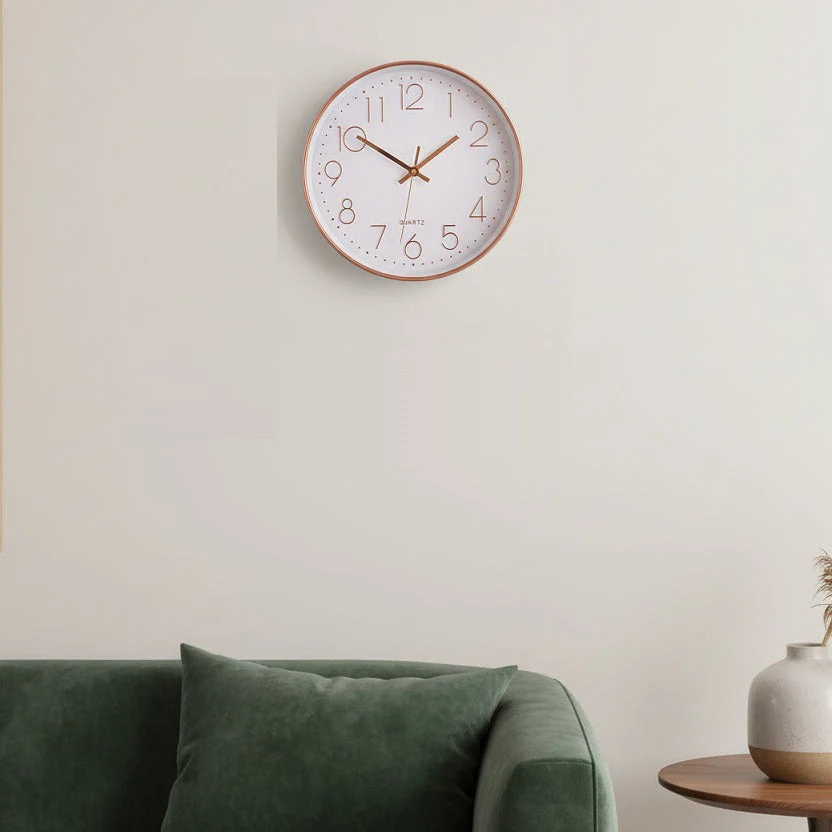 30CM Fashion Wall Clock GOLD/WHITE