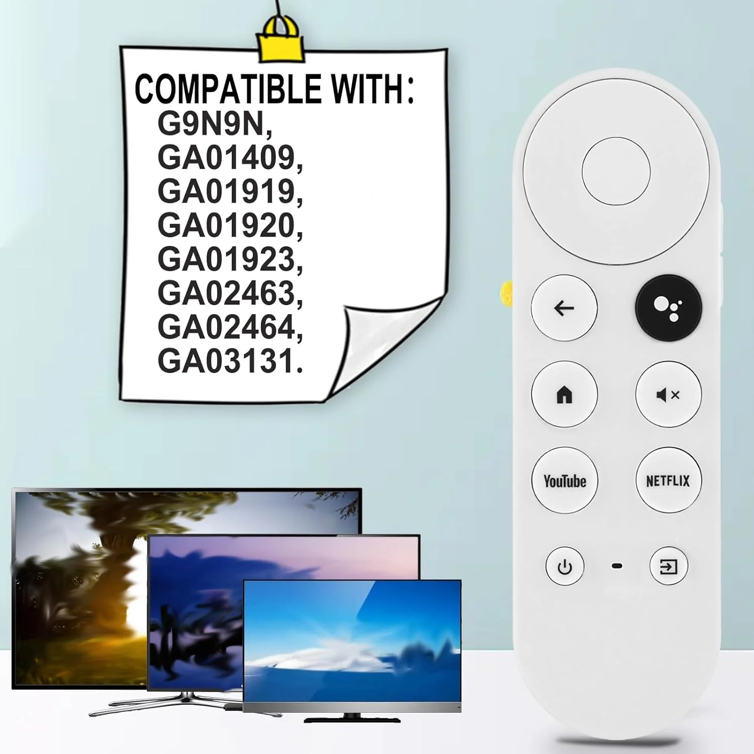 Chromecast Google TV Remote Replacement Compatible - Image 4