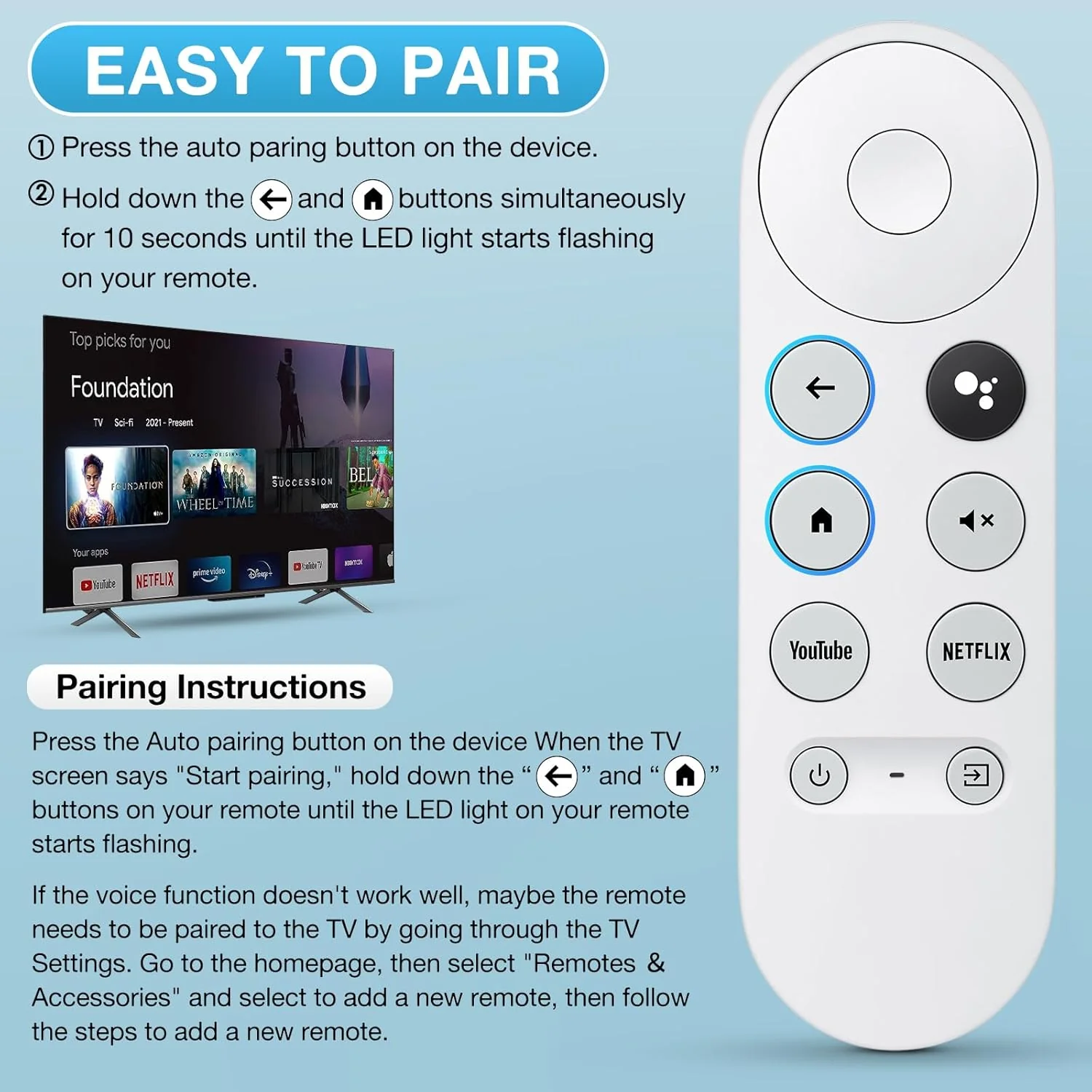Google Chromecast 4k TV Remote Replacement - Image 10