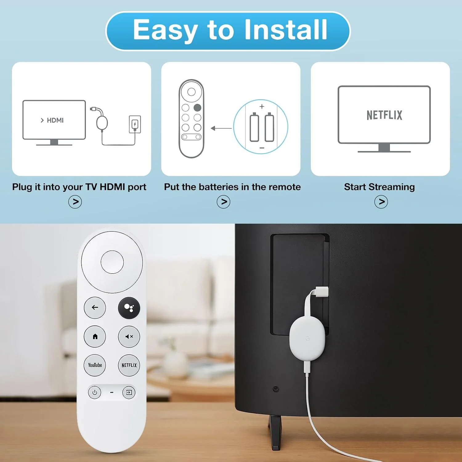 Google Chromecast 4k TV Remote Replacement - Image 9