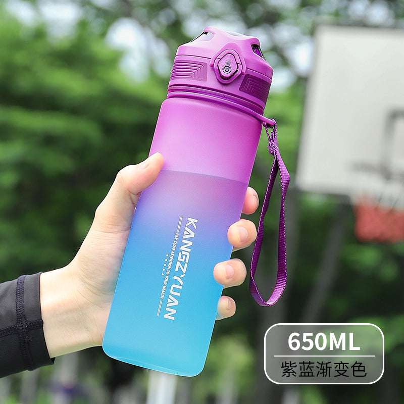 Gradient Color Drink & Water Bottle 650ml - Image 3