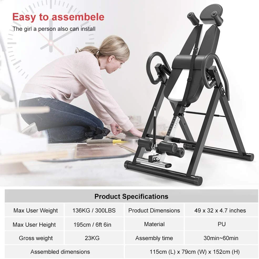 Gravity Inversion Table Heavy Duty Inversion Table - Image 5