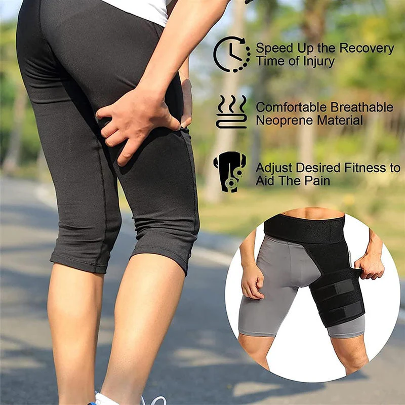 Groin Support Hip Brace Compression Groin Wrap for Thigh Hamstring - Image 4