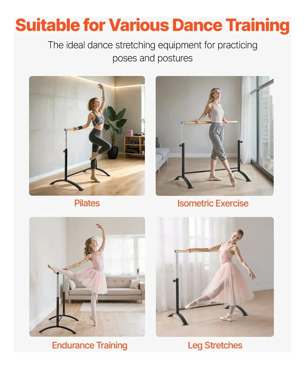 Gymnastic Bar Horizontal Ballet Barre High Bar For Home Gym Training - Image 3