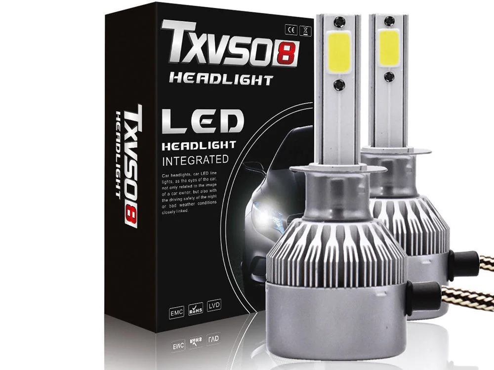 H3 Led Headlight Bulbs Fog Lights Daytime Running Lights 6000K White - Image 2