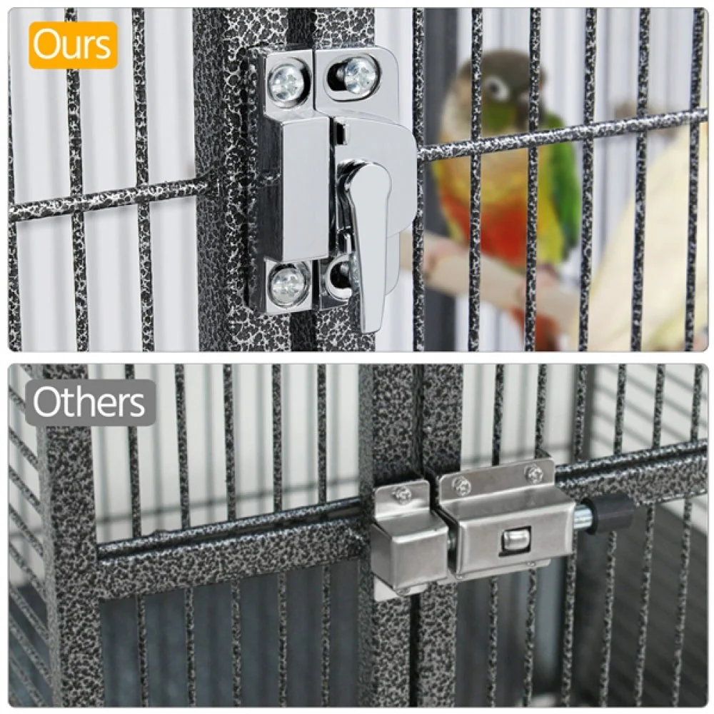H68.5'' Play Top Parrot Cage - Image 9