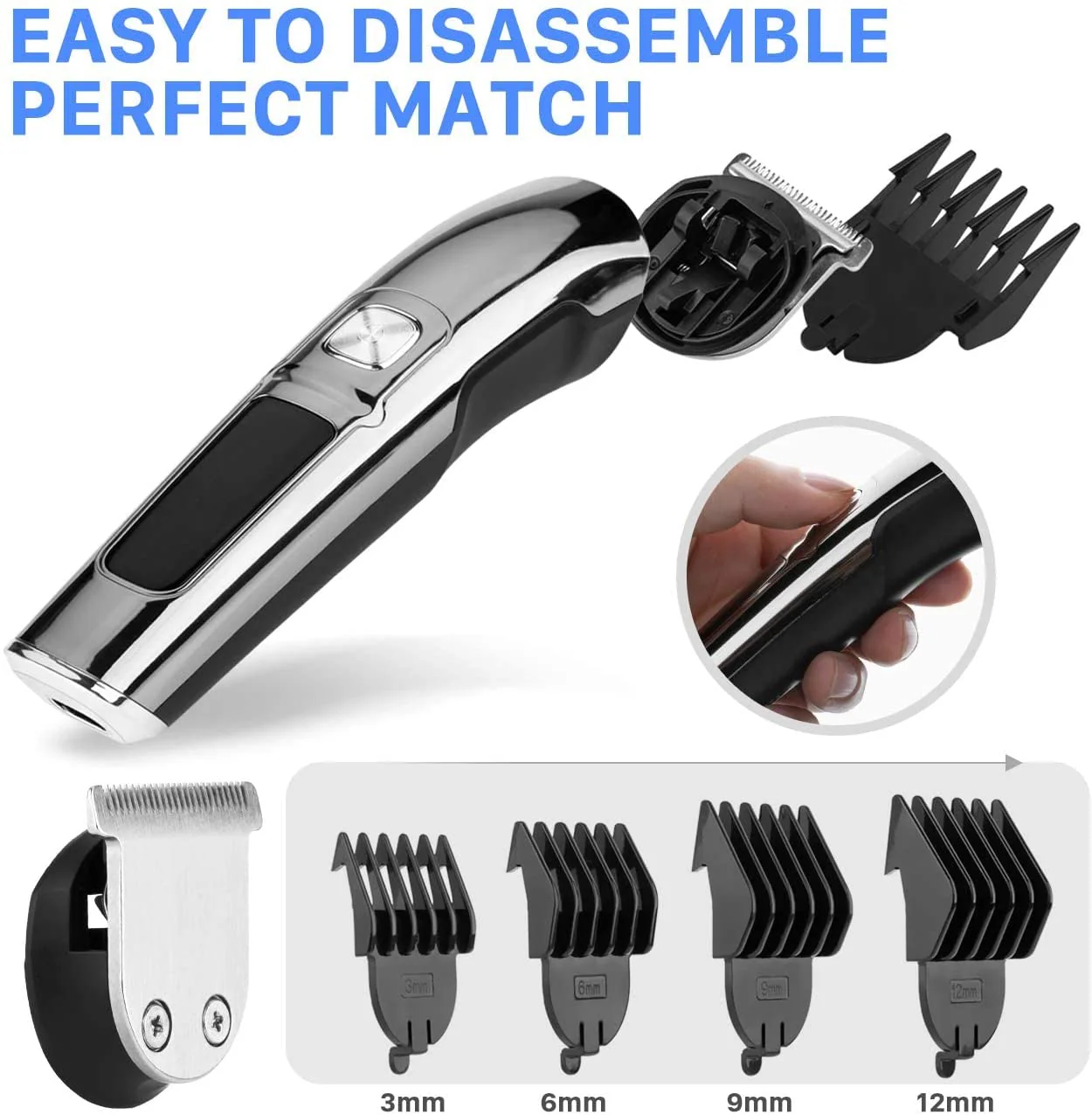 Hair Trimmer Shaver Clippers Cordless - Image 5