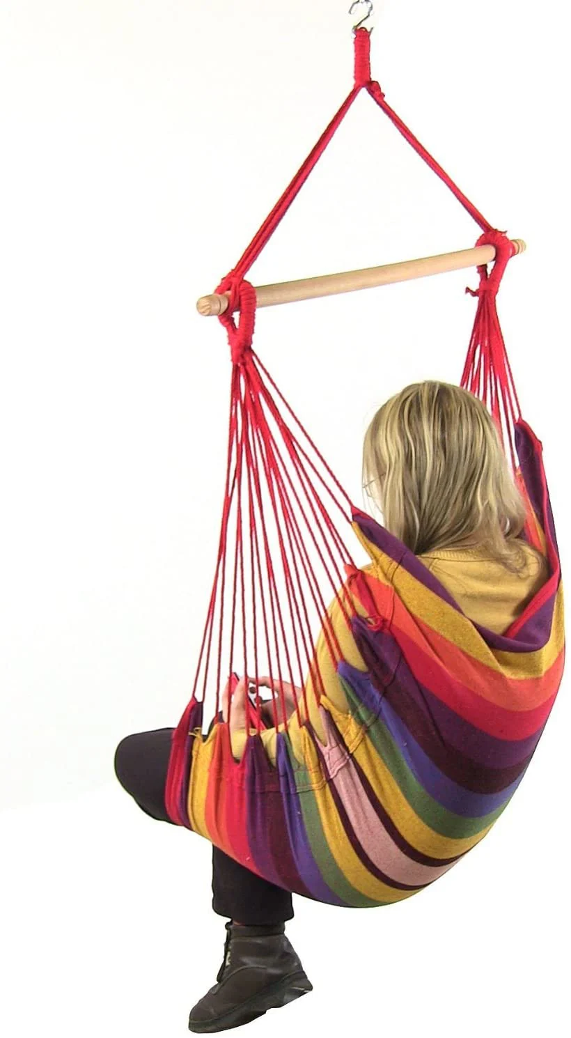 Hammock Swing Chair Hammock Chair Red - Image 4