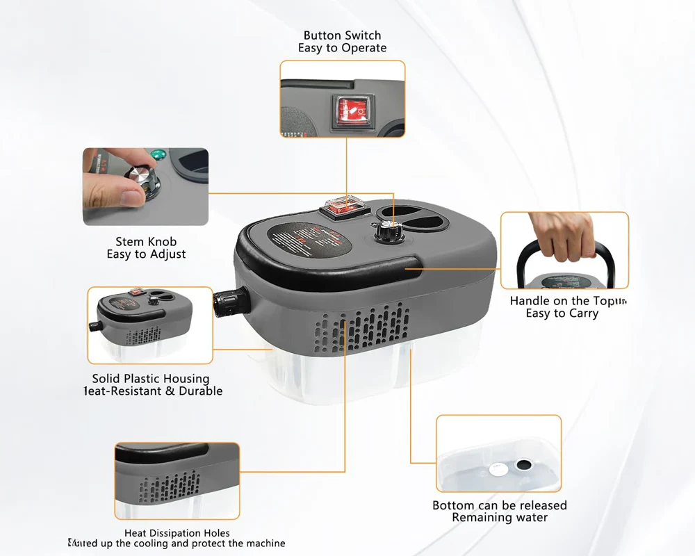Handheld 2500W Steam Cleaner High Temperature Pressurized - Image 7