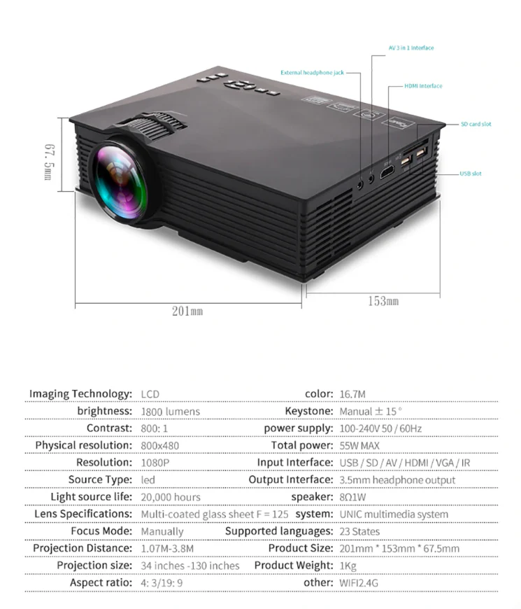 HD Smart Projector - Image 11