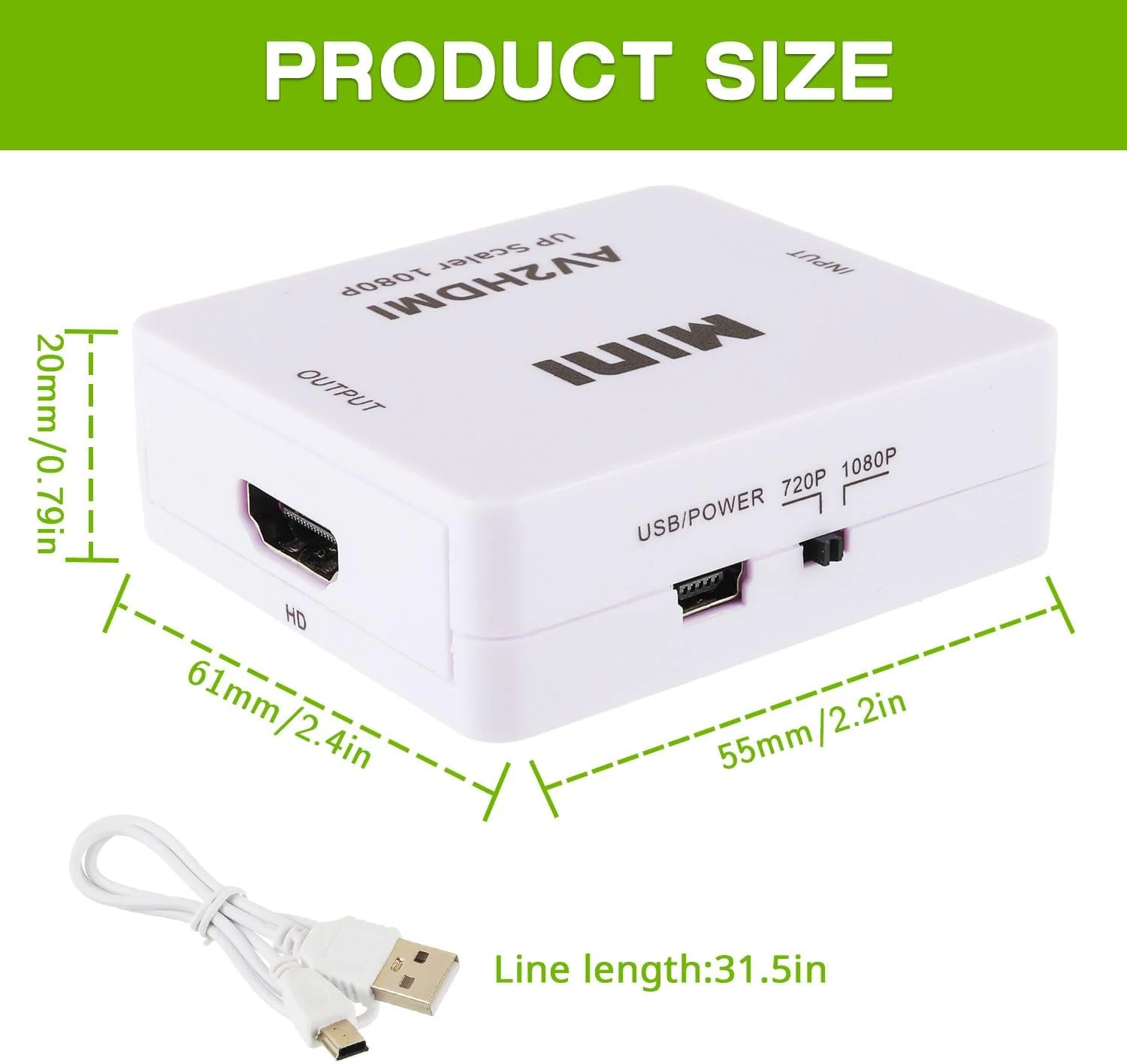 HDMI Converter - RCA to HDMI Adapter - Image 10