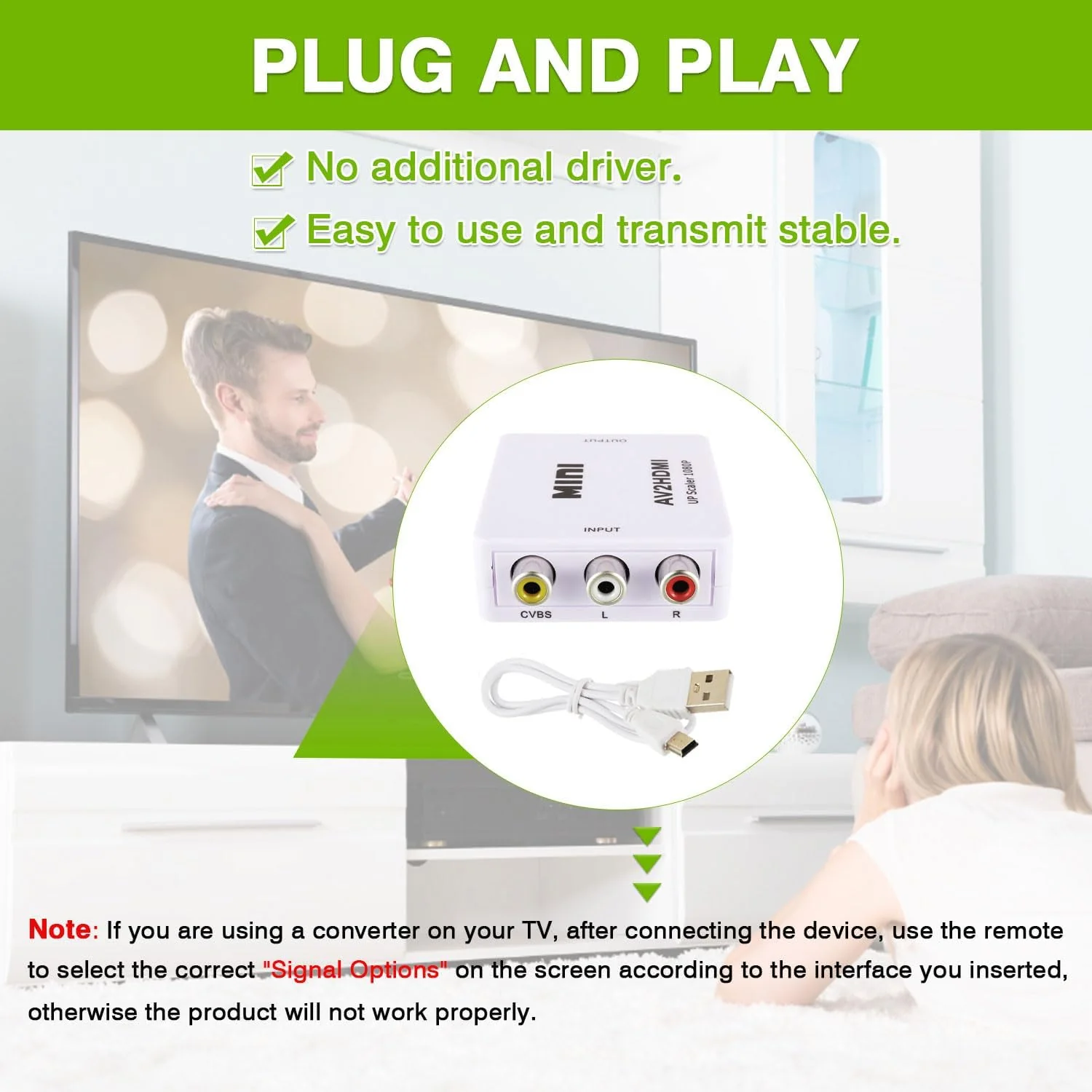 HDMI Converter - RCA to HDMI Adapter - Image 5