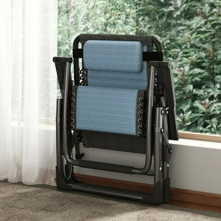 Heavy Duty Folding Zero Gravity Chair Camping Chair Reclining Beach Chair - Image 6