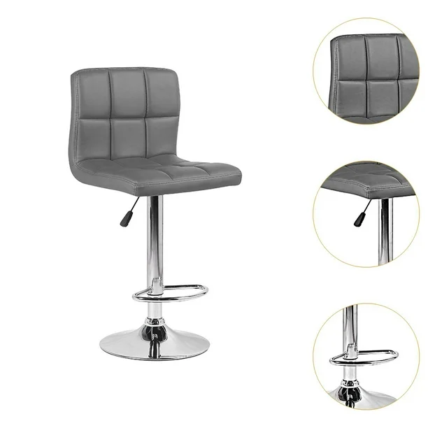 Height Adjustable Bar Stool PU Leather Bar Stools - Image 2