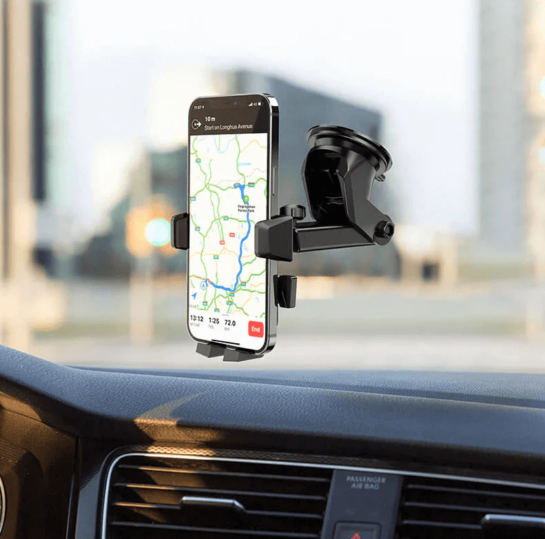 Hoco CA83 Car Phone Holder 4.5–7 Inch | Strong Clamp Dashboard & Windshield Mount - Image 2