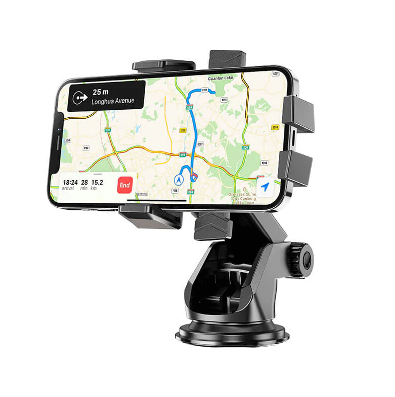 Hoco CA83 Car Phone Holder 4.5–7 Inch | Strong Clamp Dashboard & Windshield Mount - Image 3