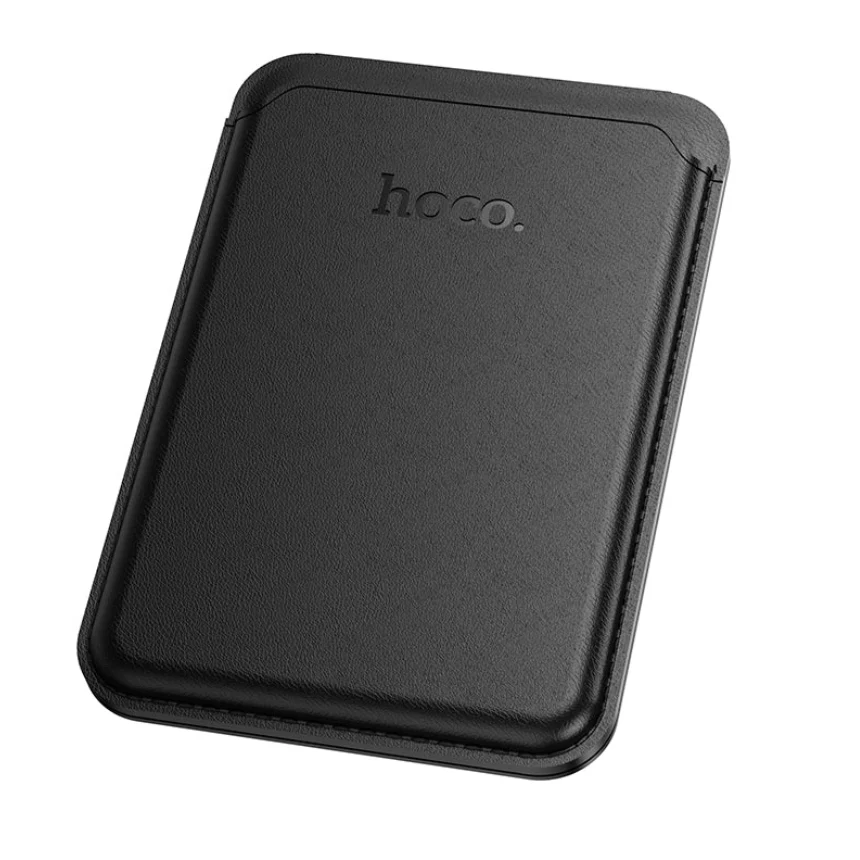 hoco Leather Magnetic Multifunctional Card Holder – DLB02 - Image 2