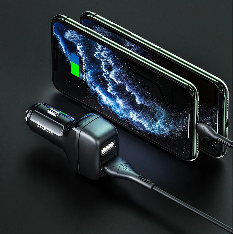Hoco Z36 Dual USB Car Charger – Fast 2.4A In-Car Charging - Image 3