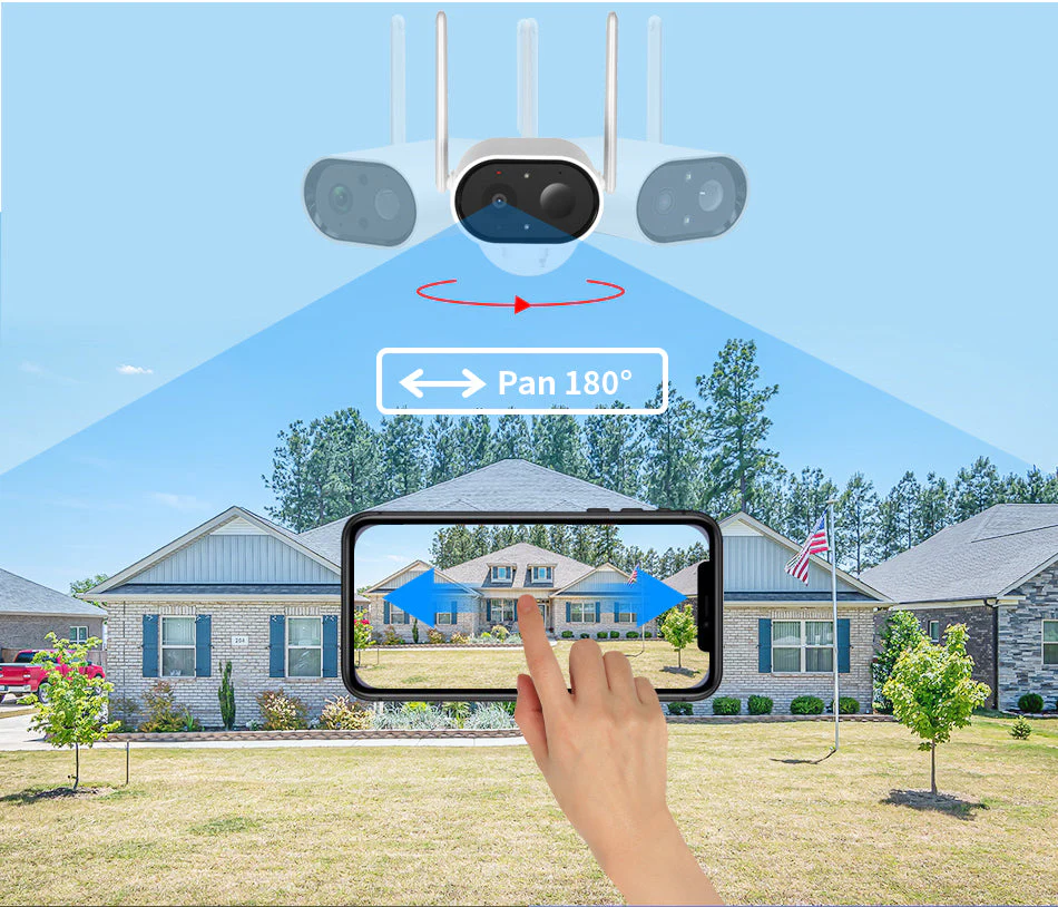 Home Security Camera Rechargeable Outdoor Waterproof Security Camera + 32GB Sd Card - Image 5