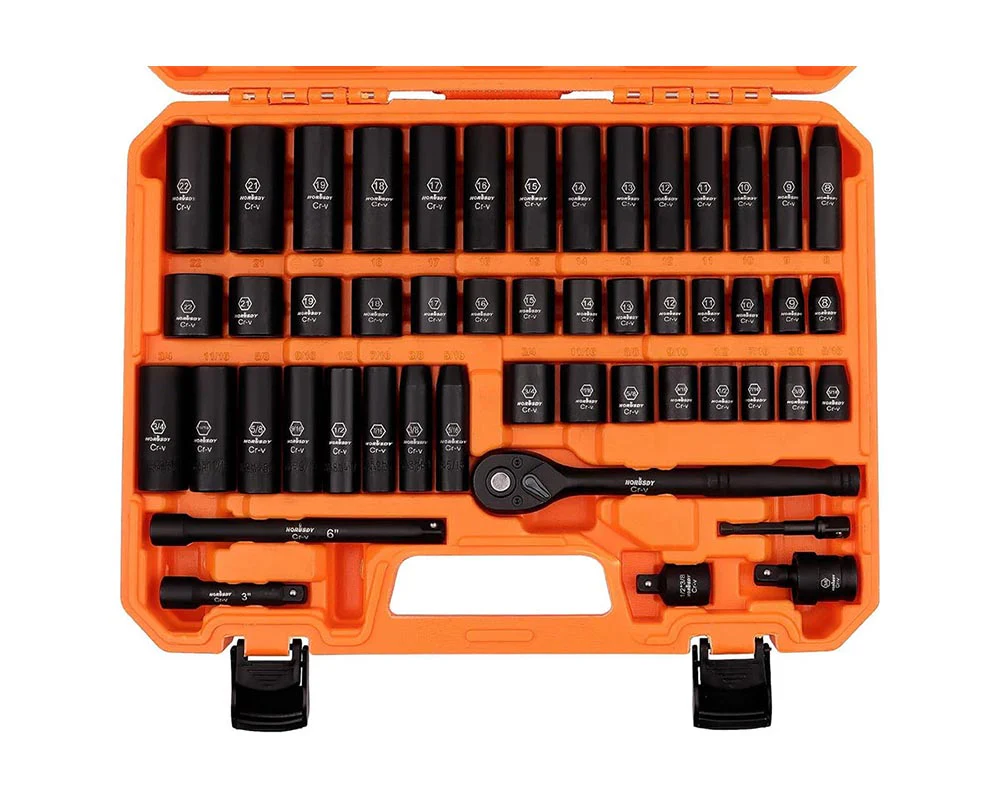 HORUSDY 3/8inch Drive Impact Socket Set 50Piece - Image 11