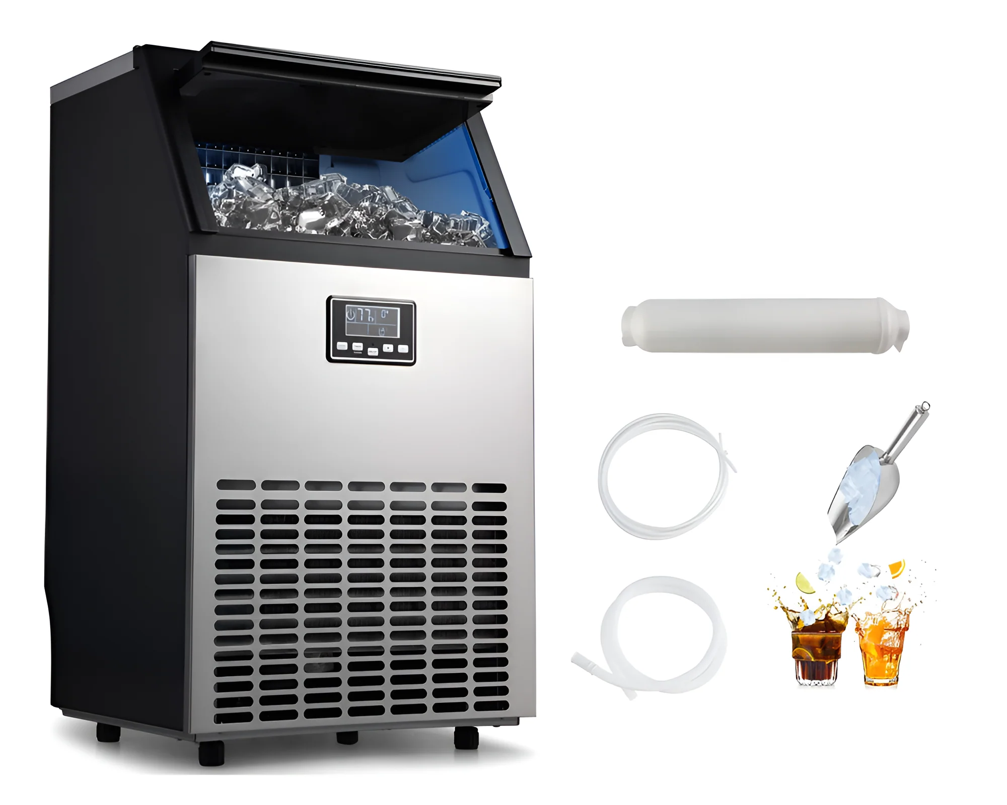 Home Commercial Bullet Ice Cube Maker - Image 11
