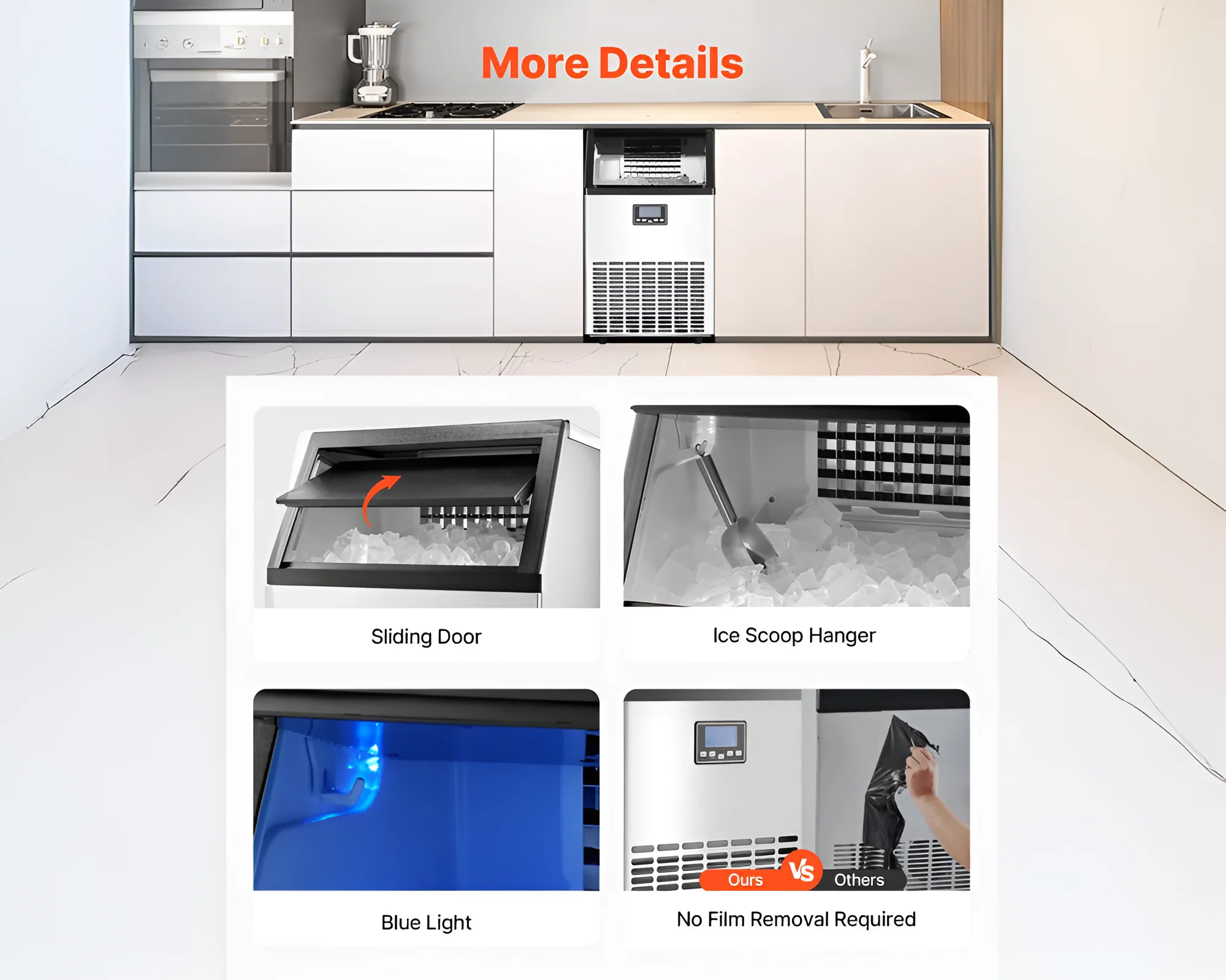 Home Commercial Bullet Ice Cube Maker - Image 6