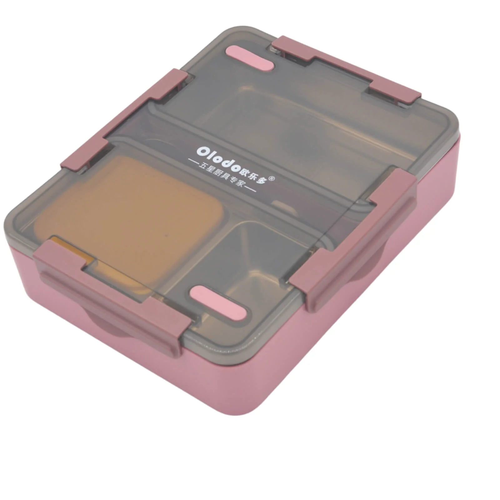 Insulated 316 Stainless Steel Bento Lunch Box 1.6L- Pink - Image 3