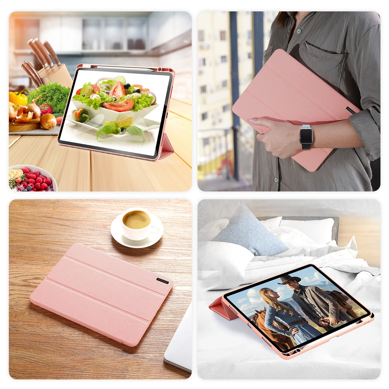 iPad Air 13 2024/2025 Flip Trifold Stand Case Cover with Pencil Holder - Image 7