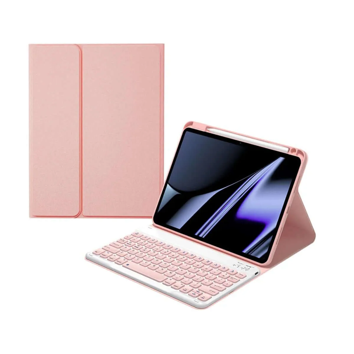 iPad Pro 11" Air 5/ 4 /11 bluetooth keyboard case with removable Foldable Cover - Image 2