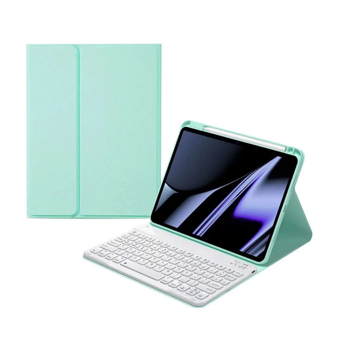iPad Pro 11" Air 5/ 4 /11 bluetooth keyboard case with removable Foldable Cover - Image 3