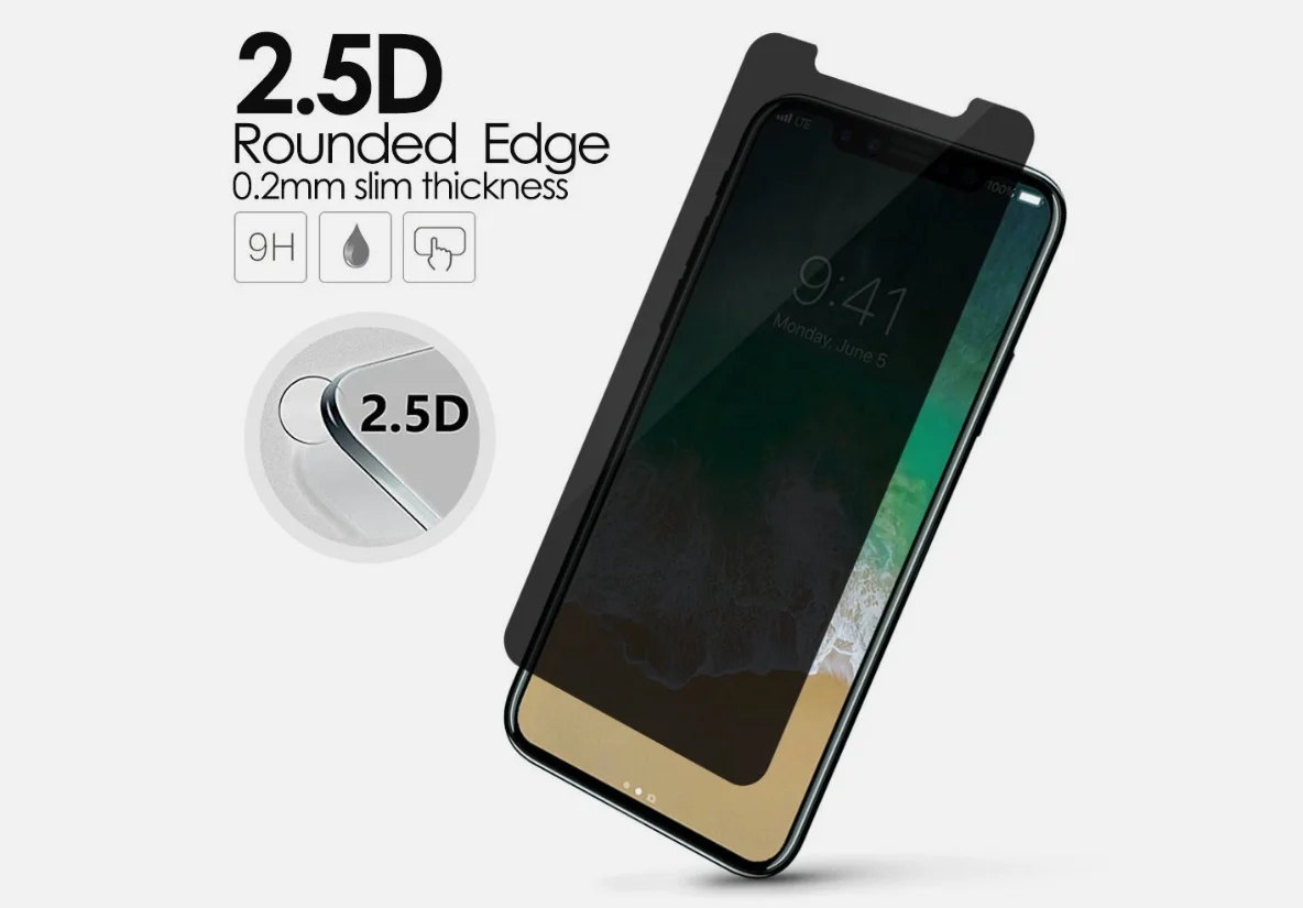 iPhone 11 Pro Max Privacy Tempered Glass Screen Protector – 9H Anti-Spy - Image 4