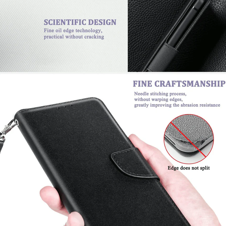 iPhone 12 Mini Wallet Case – Slim Leather Flip Cover - Image 5
