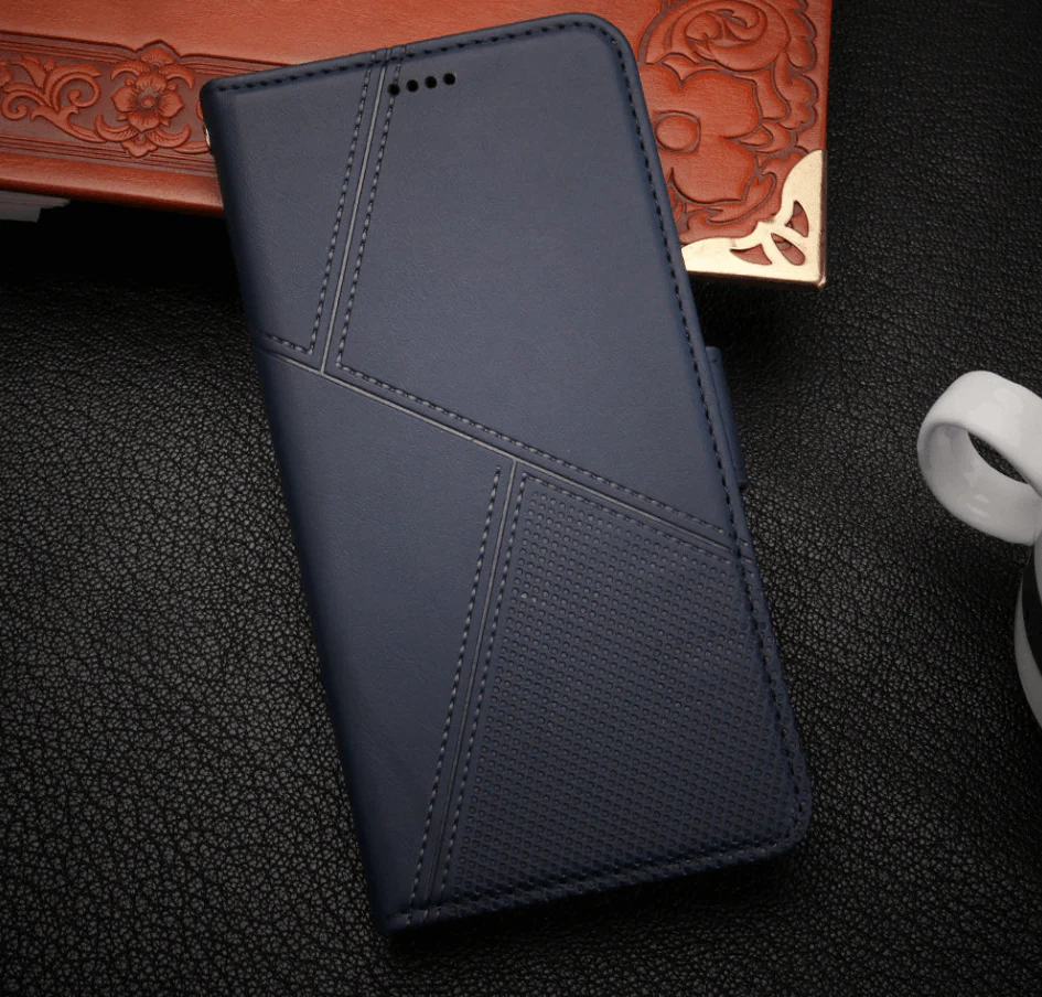 iPhone 12 Pro Max Flip Wallet Case Cowhide Dot Pattern - Image 3