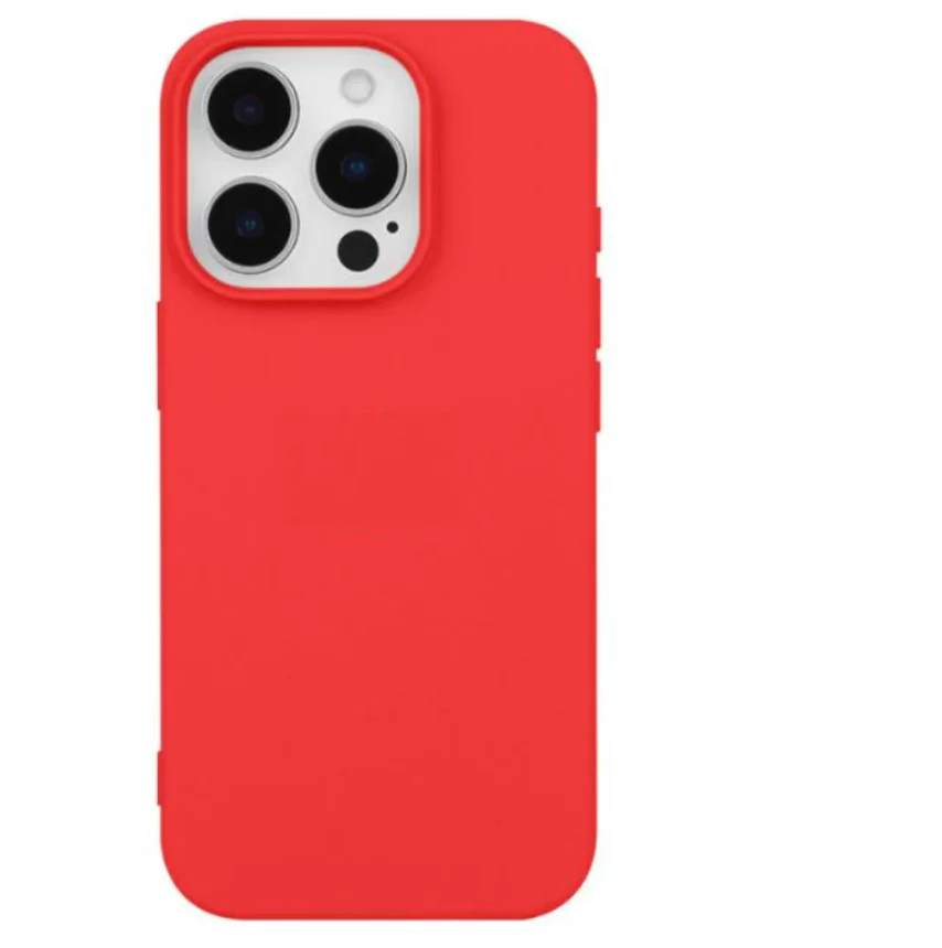 iPhone 14 Pro Silicone Case – Soft Protective Cover (Black, Blue, Red) - Image 7