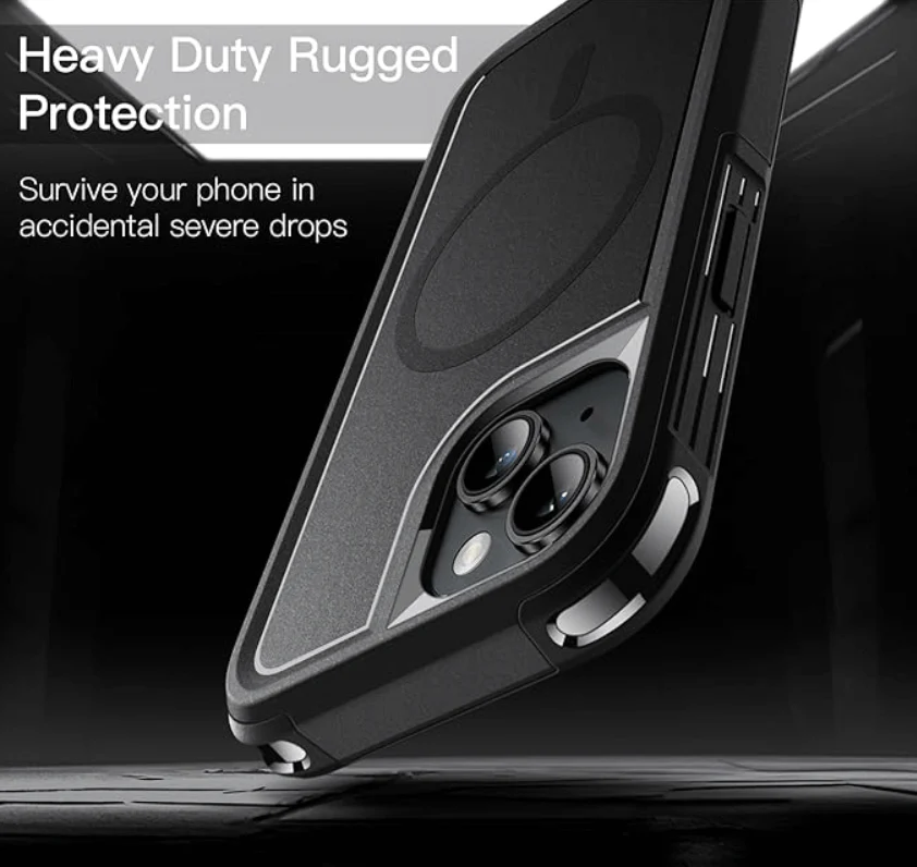 iPhone 15 Plus MagSafe Case – Rugged Shockproof Heavy Duty Cover - Image 3
