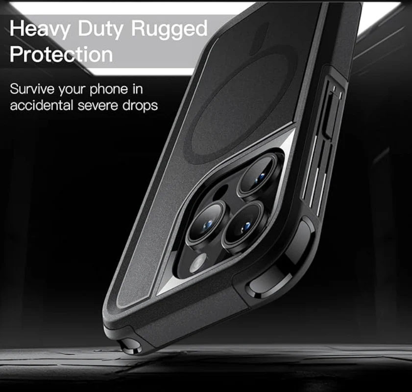 iPhone 15 Pro Max MagSafe Case – Heavy Duty Rugged Shockproof Cover - Image 2