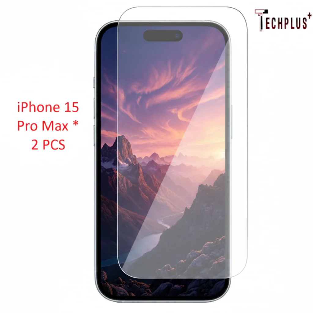 iPhone 15 Pro Max Glass Screen Protector (2 pack)